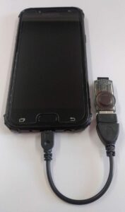 Adaptador de cartão de memória com celular